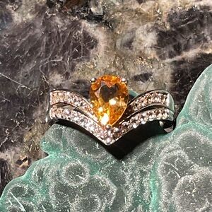 Spessartite Garnet .925 Silver Ring